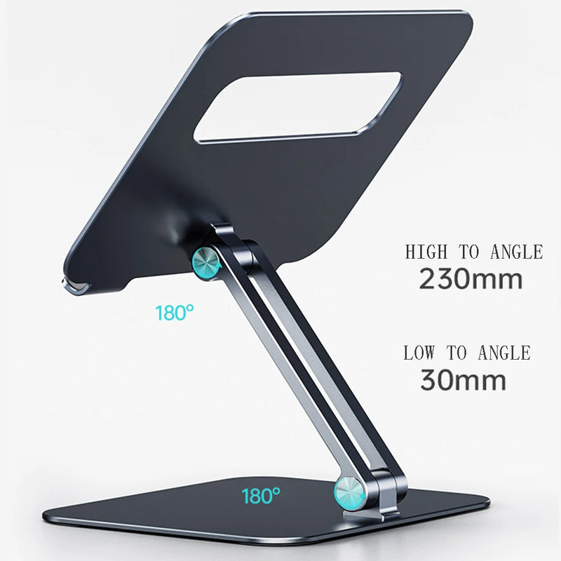 Tablet Stand For 5-14 Inch iPad Air Pro Mini 12.9 11 10.5 10.2 Xiaomi Huawei iPad Tablet PC Stand Aluminum Alloy Folding Holder