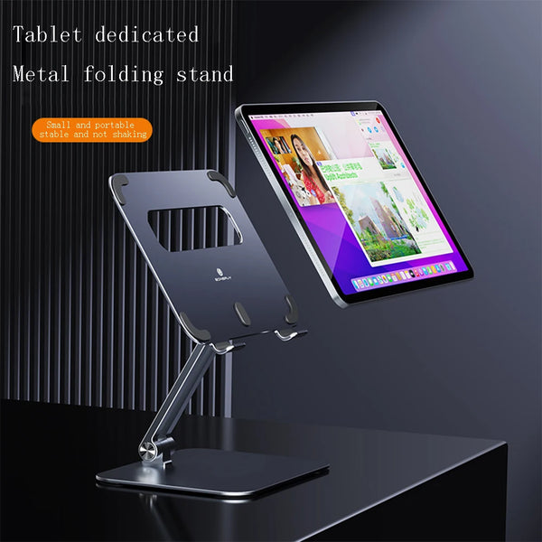 Tablet Stand For 5-14 Inch iPad Air Pro Mini 12.9 11 10.5 10.2 Xiaomi Huawei iPad Tablet PC Stand Aluminum Alloy Folding Holder