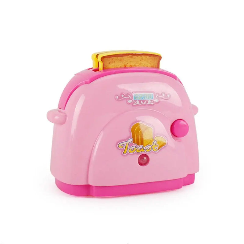 Coffee Machine Household Appliances Toys Toaster Blender Cooking Pretend Play Set Sweeper with Light Kitchen Toys For Children