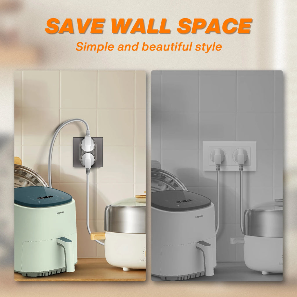 BSEED EU Double Socket Dual Germany Wall Sockets Home Appliance Power Outlets Crystal Glass Frames Child Safety Protection 16A