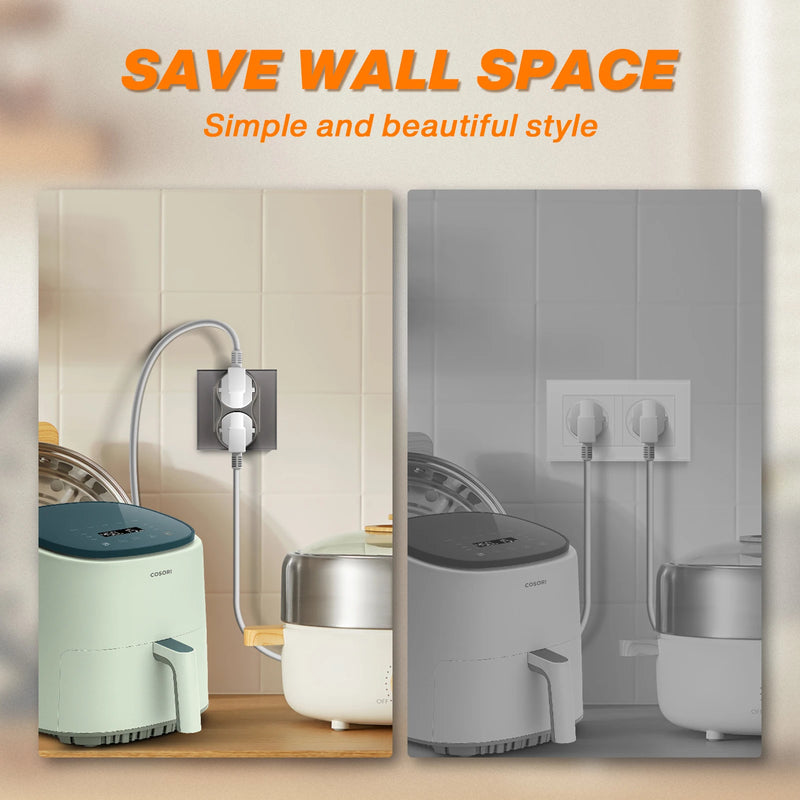 BSEED EU Double Socket Dual Germany Wall Sockets Home Appliance Power Outlets Crystal Glass Frames Child Safety Protection 16A