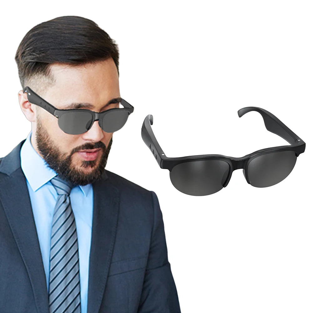 AI Intelligent Translation Glasses Bluetooth-Compatible 5.4 Smart Glasses Wireless Sunglasses Wireless Headset for Men and Women