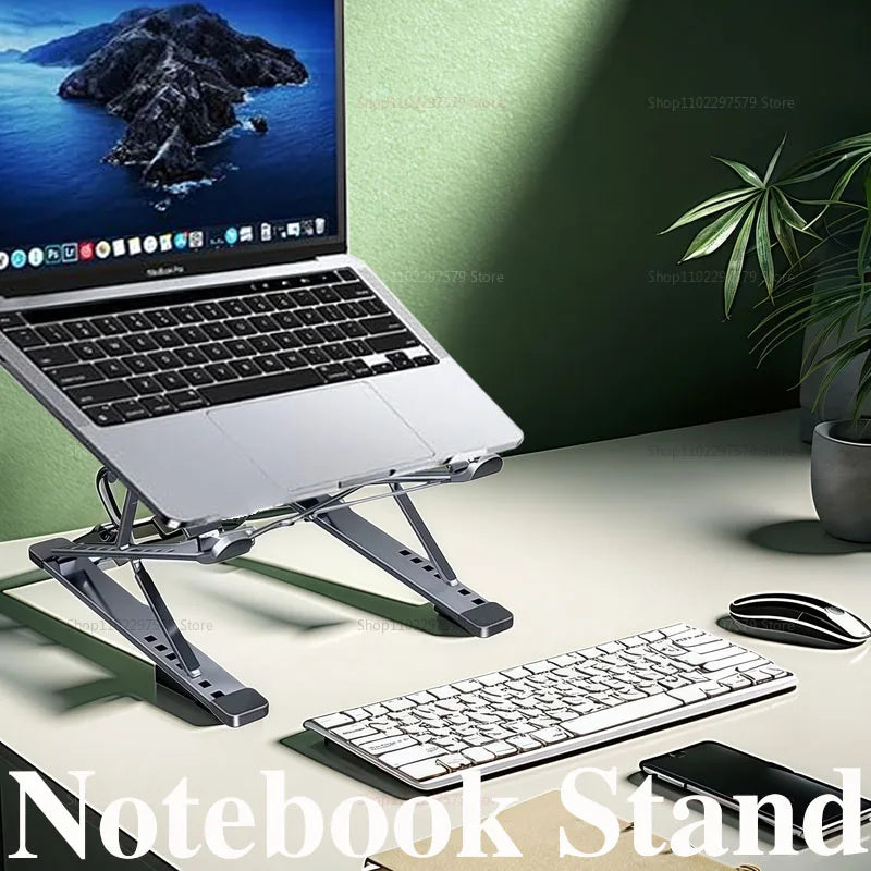 Laptop Aluminum Alloy Stand Ergonomic Foldabl Desktop Stand Flat Stand Mobile Phone Stand Laptop Radiator Portable Foldabl Stand
