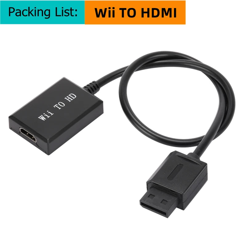 HD N64 PS2 Wii Xbox to HDMI-Compatible Cable Game Console HD TV 1080p for HDMI Cables Plug and Play Nintendo 64 To HDMI Converte