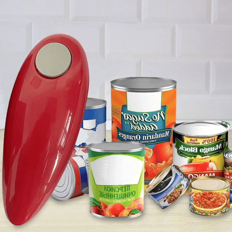 Electric Can Opener Automatic Bottle Opener Battery Operated Tin Opener One Touch for Weak Hands for All Kinds of Jars