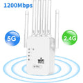 1200Mbps 2.4G 5GWiFi Dual Band Repeater Wireless Signal Range Extender Wi-Fi Amplifier Router Long Range Signal Booster For Home