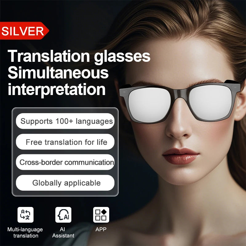 OnePlus AI Glasses Smart Glasses Chat GPT AI Real-time Translation Music Play Bluetooth Glasses Anti-Blue Light Lens Daily Use