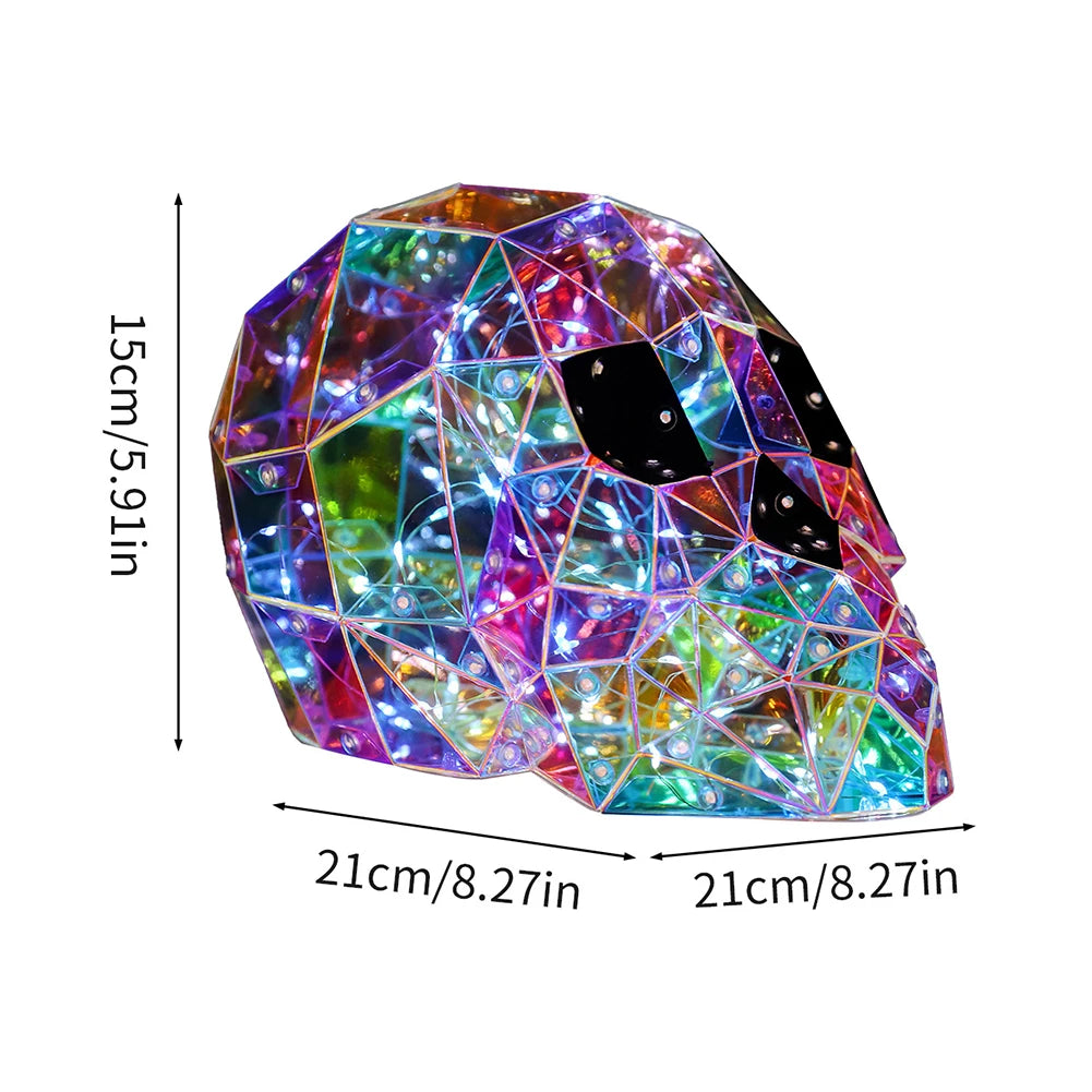 Halloween Cute Glow Ghost LED Lights Prismatic Iridescent Spookys Ghosts Night Light Halloween Home Tabletop Ornament Funny Prop