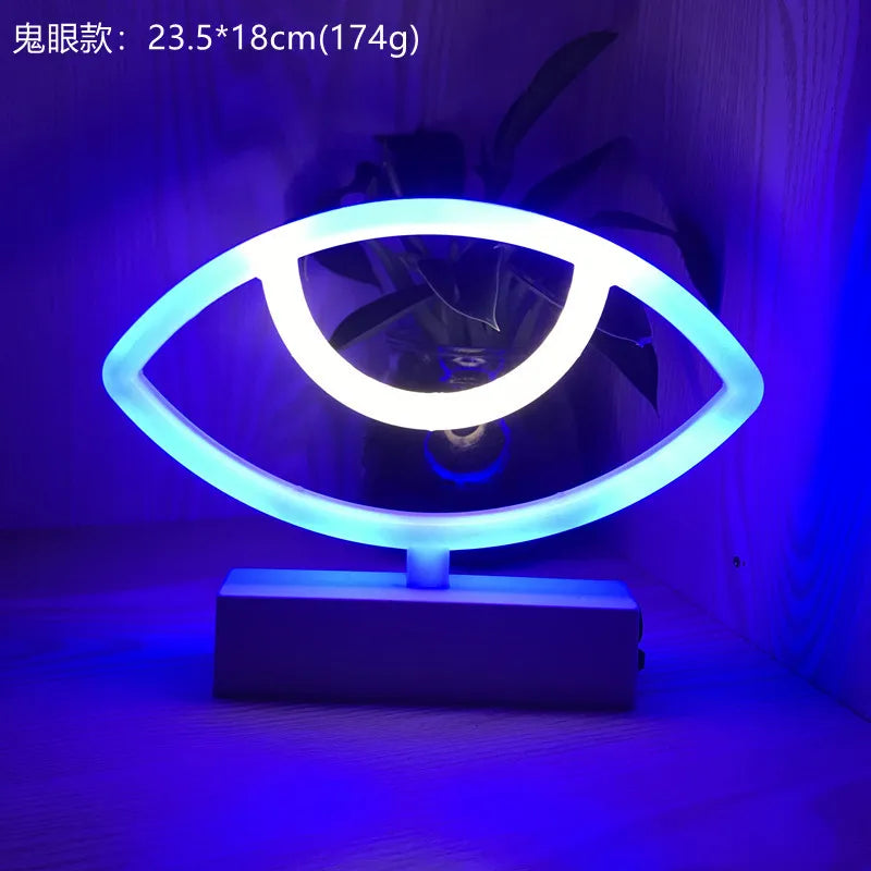 Halloween Decoration Neon Lights Witch Hat Candy Ghost Party Lamp for Bedroom Bar Coffee Decor Lighting Skull Baby Night Light