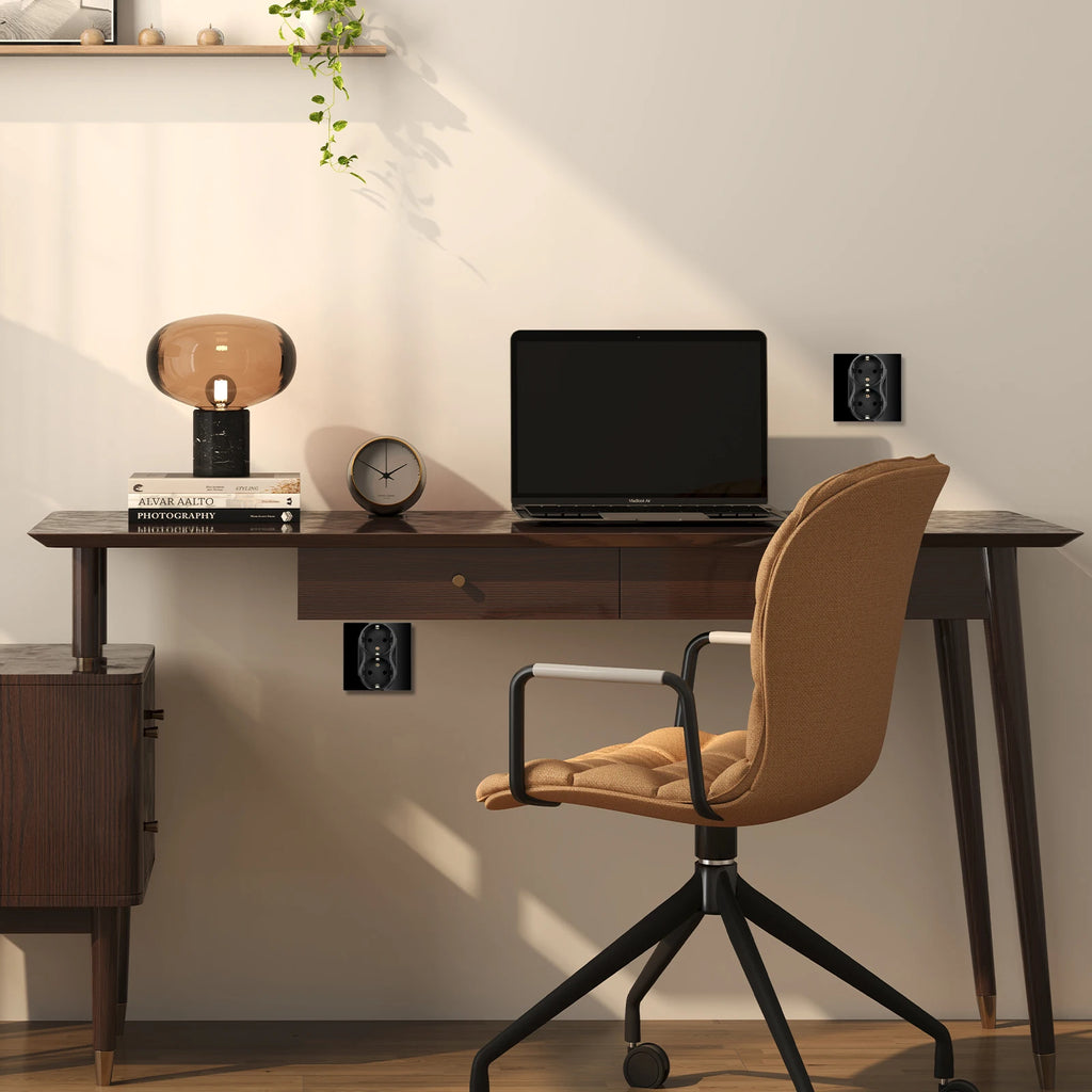 BSEED EU Double Socket Dual Germany Wall Sockets Home Appliance Power Outlets Crystal Glass Frames Child Safety Protection 16A