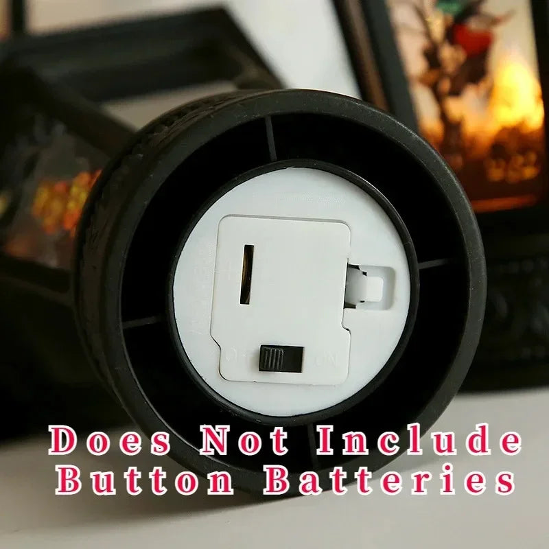 Halloween LED Decorations Vintage Witch Castle and Pumpkin Ghost Hanging Lantern Lamp for Spooky Party Supplies