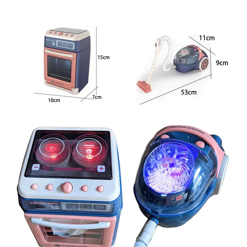 Simulation House Appliances Kitchen Infant Toys For Kids Electric Cleaning Play Sets Toys for Girls Washing Machine Appliance