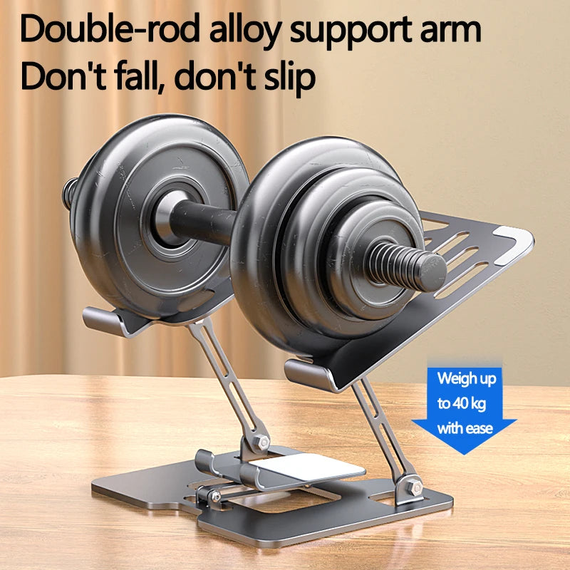 Laptop Stand Office Liftable Carbon Steel Laptop Stand Two in One Heightened Foldable Vertical Cooling Ergonomic Laptop Stand