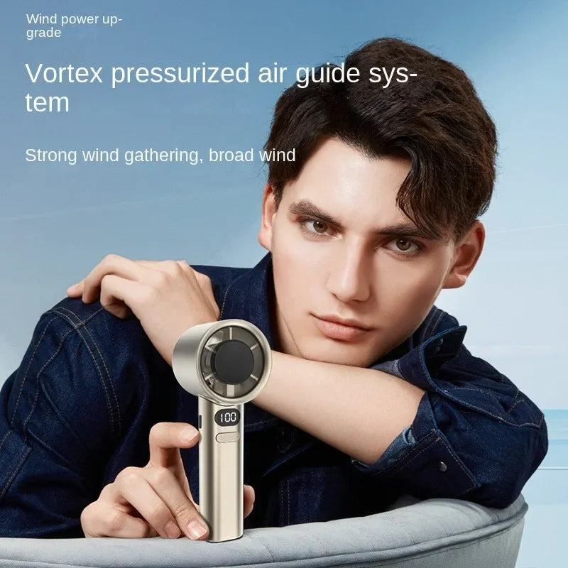 Cooling Portable Fan 2025 New M11 Mini USB Rechargeable Handheld Fan Stepless Speed Powerful Cooling for Portable Wearable Fans