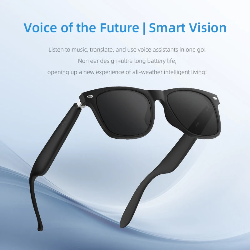 Smart Bluetooth Glasses Wireless Bluetooth Earphones Multi Functional Real Time Translation Anti Blue Light Glasses