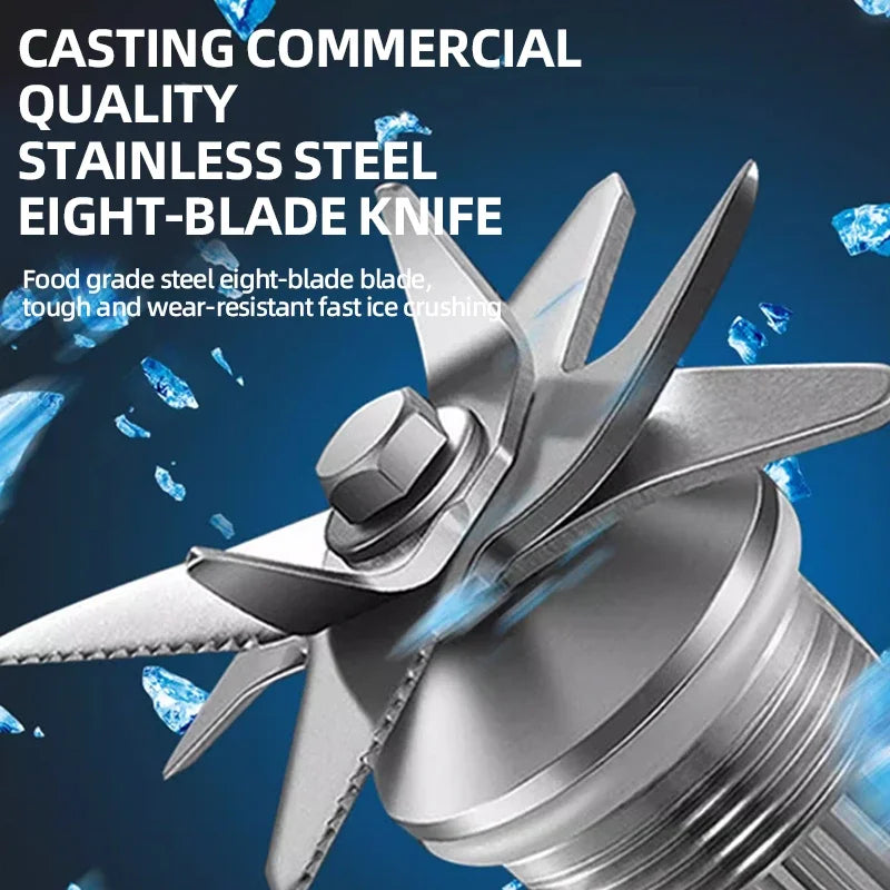 2 In 1 Heavy Duty Commercial Blender Stationary Mixer Ice Smoothies Professional High Power Food Processor Kitchen Appliances