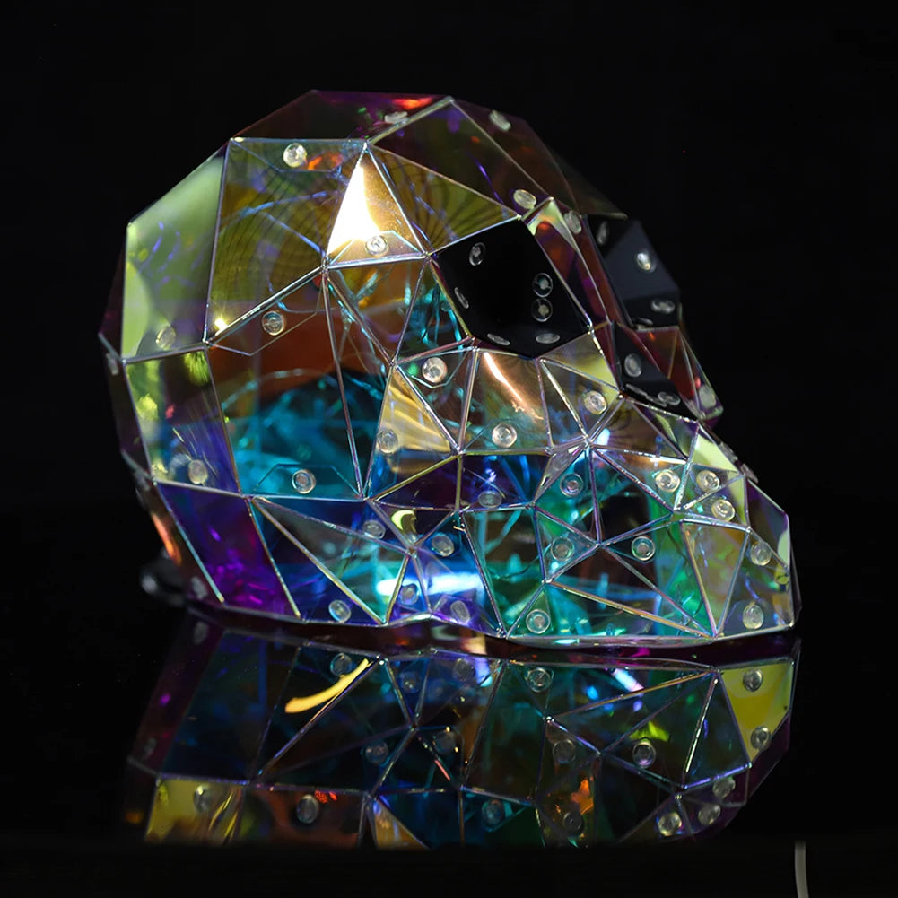 Halloween Cute Glow Ghost LED Lights Prismatic Iridescent Spookys Ghosts Night Light Halloween Home Tabletop Ornament Funny Prop