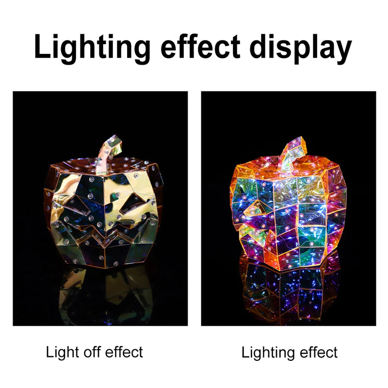 Halloween Cute Glow Ghost LED Lights Prismatic Iridescent Spookys Ghosts Night Light Halloween Home Tabletop Ornament Funny Prop