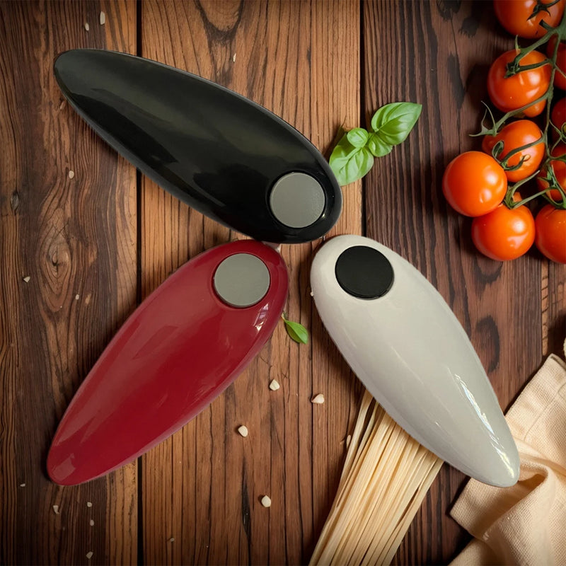 Electric Can Opener Hands Free Jar Opener Smooth Edge Bottle Opener Battery Operated for Weak Hands for All Kinds of Jars