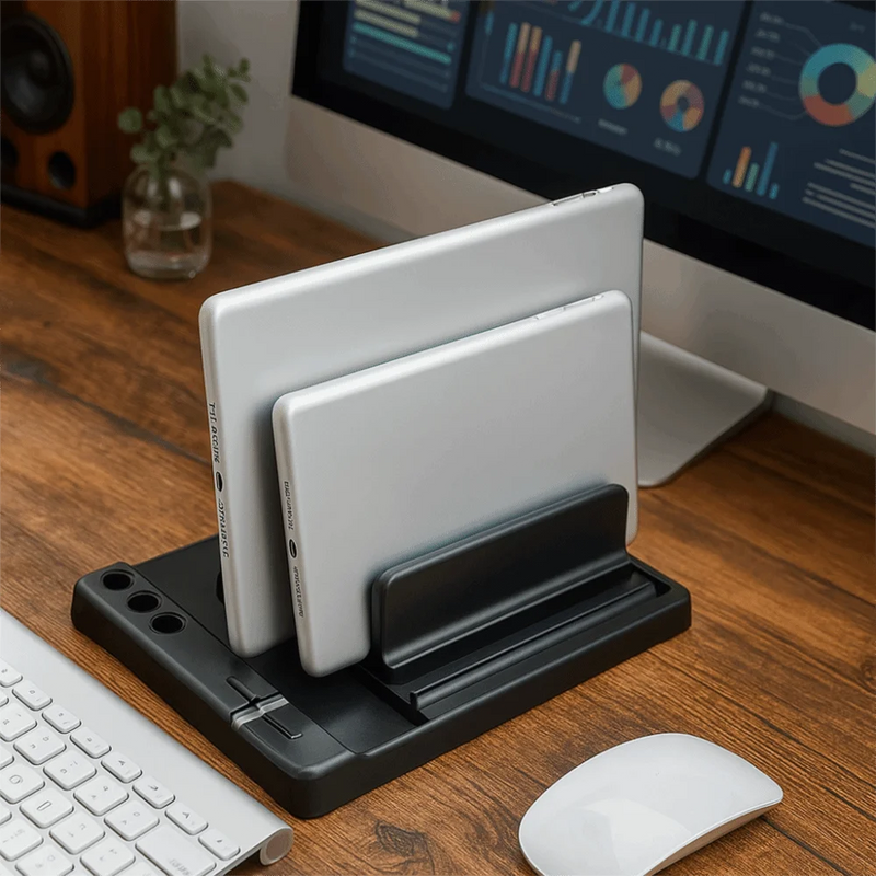 Storage Rack Universal Tablet Stand Adjustable Scalable Width Laptop Stand Portable Plastic Adjustable Stand PC Laptop