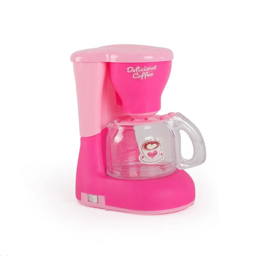 Coffee Machine Household Appliances Toys Toaster Blender Cooking Pretend Play Set Sweeper with Light Kitchen Toys For Children