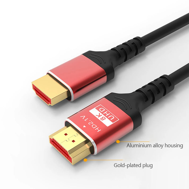 1/1.5/2/3/5 M HDMI 8K Cable 60HZ 2.1V 4K 144HZ HDMI Cables For TV Computer Monitor Projector PS Game Console Audio And Video