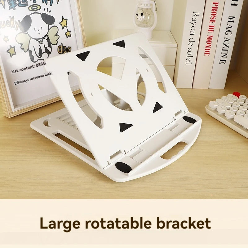Laptop Stand 360 Rotation 2 in 1 Portable Ergonomic Angled Laptop ABS Plastic Stand Adjustable Height Laptop Holder Laptop Stand