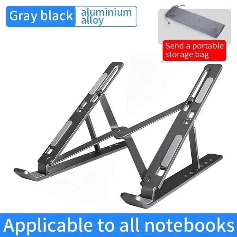 Laptop Aluminum Alloy Stand Ergonomic Foldabl Desktop Stand Flat Stand Mobile Phone Stand Laptop Radiator Portable Foldabl Stand