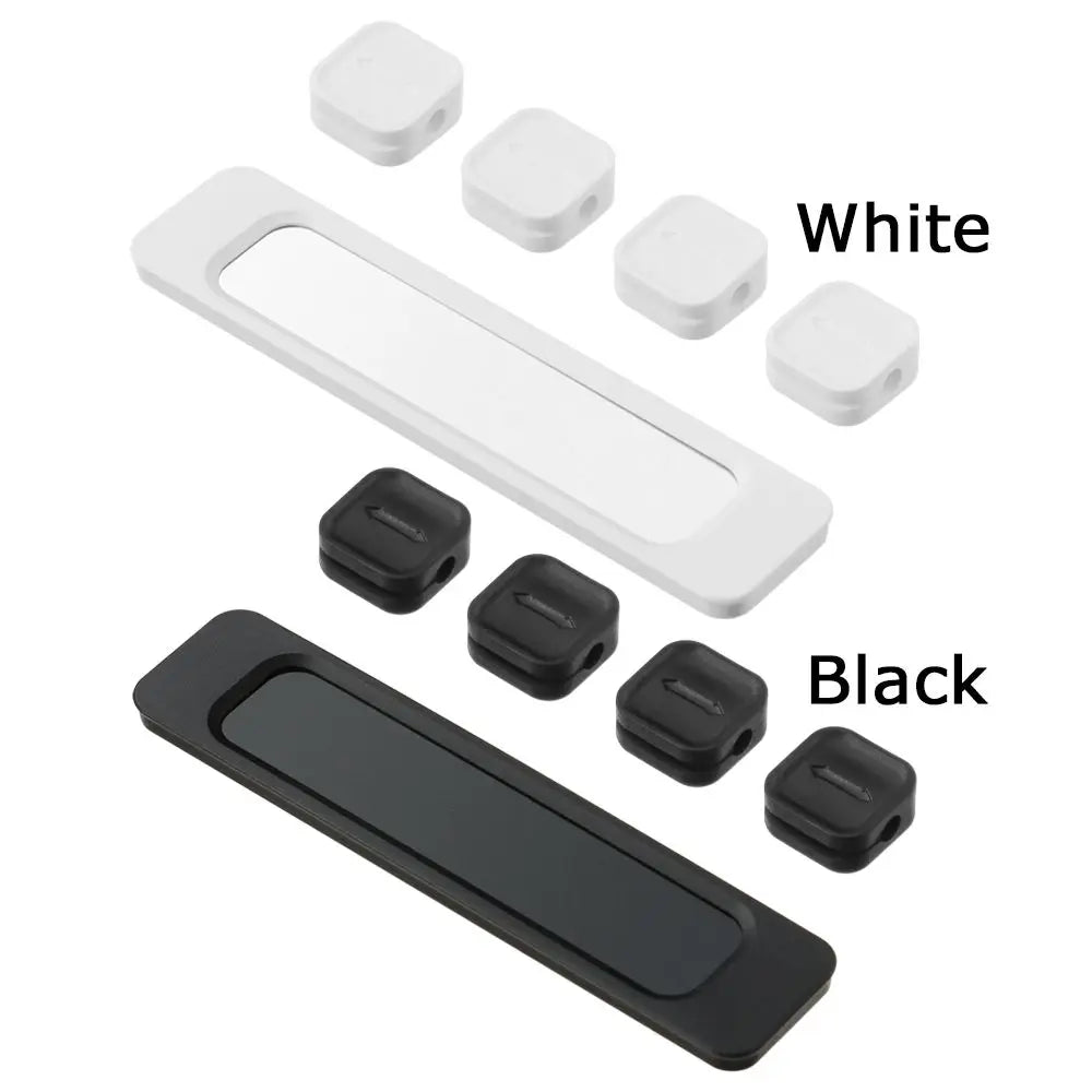 Cable Organizer Magnetic Cable Management USB Cables Holder Silicone Flexible Desktop Clips for Mouse Wire Organizer