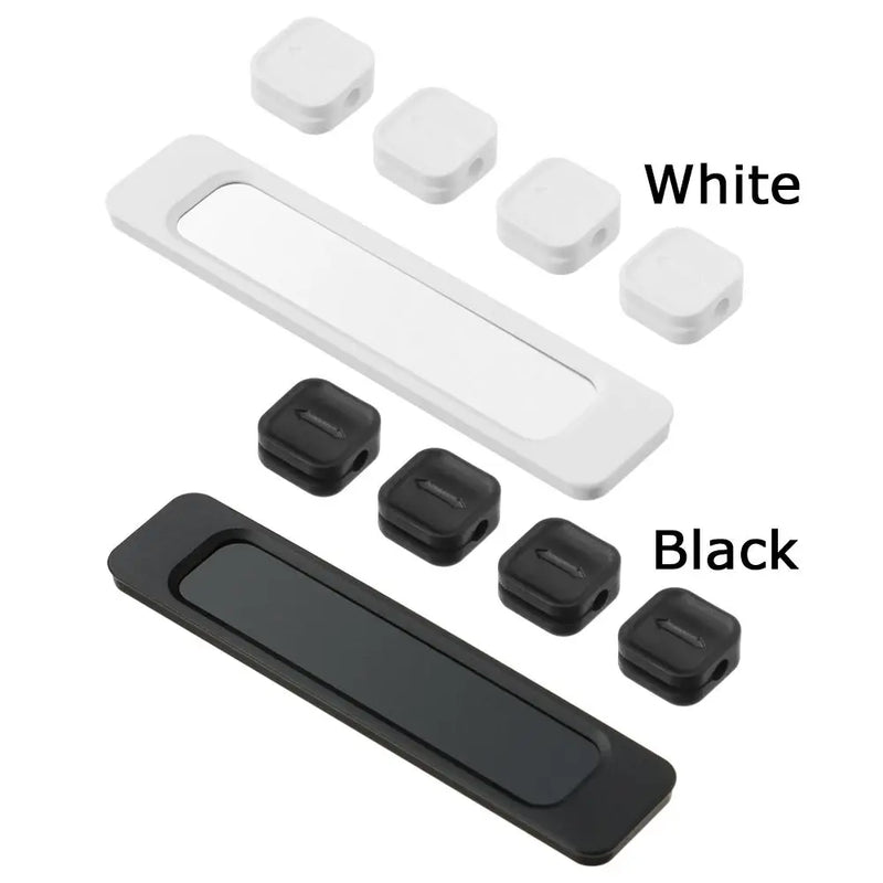 Cable Organizer Magnetic Cable Management USB Cables Holder Silicone Flexible Desktop Clips for Mouse Wire Organizer