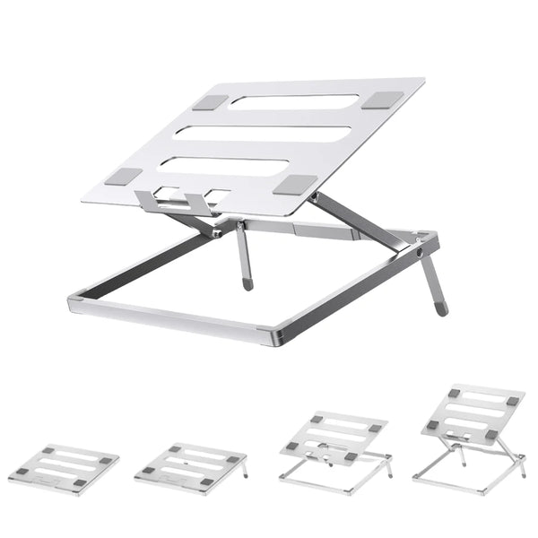 Laptop Stand for Desk, Height Adjustable Laptop Riser Aluminum Portable Laptop Holder, Holds All Notebook up to 17.3 Inches