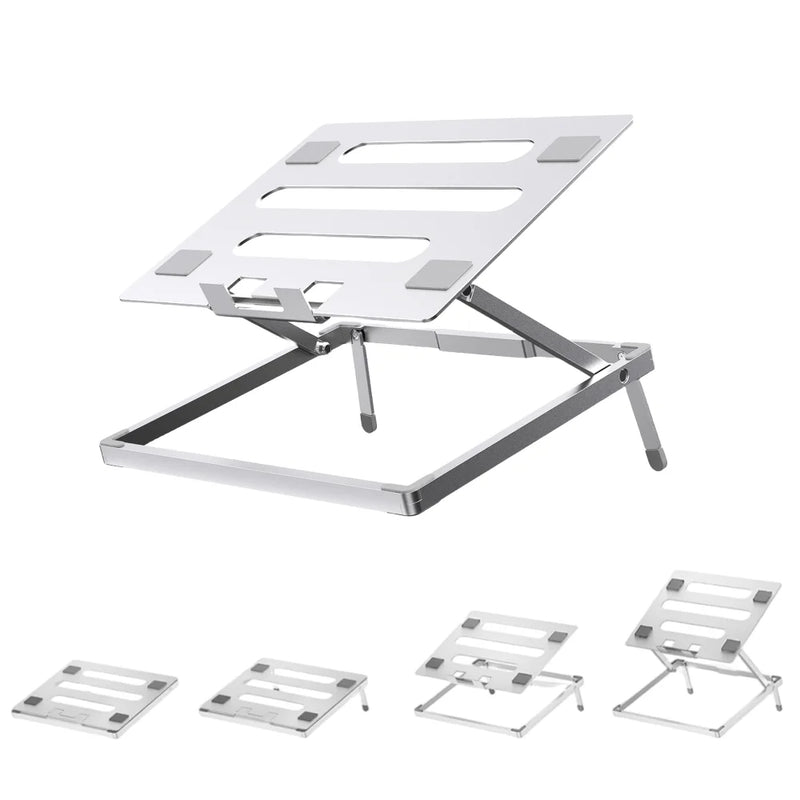 Laptop Stand for Desk, Height Adjustable Laptop Riser Aluminum Portable Laptop Holder, Holds All Notebook up to 17.3 Inches