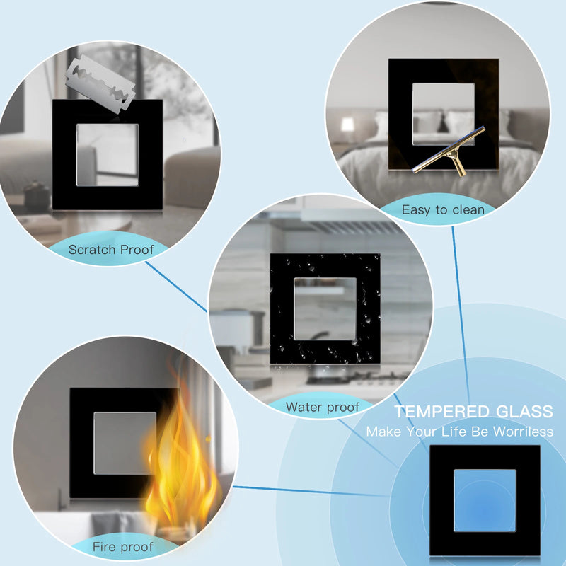 BSEED EU Double Socket Dual Germany Wall Sockets Home Appliance Power Outlets Crystal Glass Frames Child Safety Protection 16A