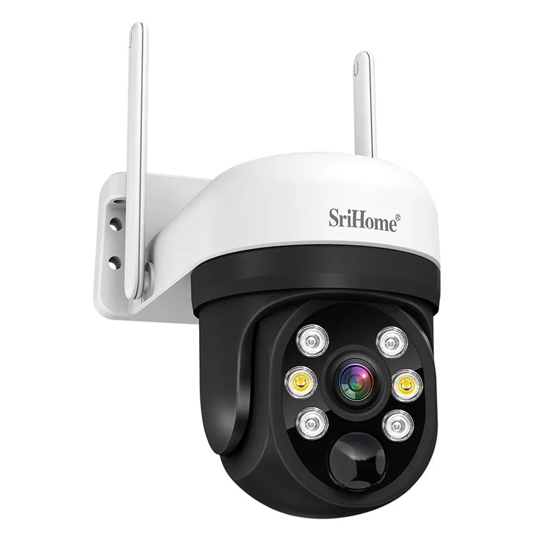 SriHome 4MP IP Solar Power WiFi Camera DH006 HD Wireless Security HD CCTV Waterproof Cam utdoor Surveillance Security Cameras