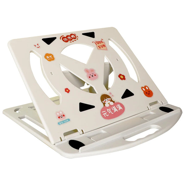 Laptop Stand 360 Rotation 2 in 1 Portable Ergonomic Angled Laptop ABS Plastic Stand Adjustable Height Laptop Holder Laptop Stand