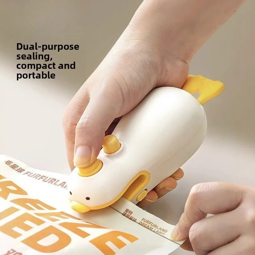 Mini Portable Vacuum Sealer for Home Use, Compact Food Sealing Machine, Plastic Bag Sealer for Snacks