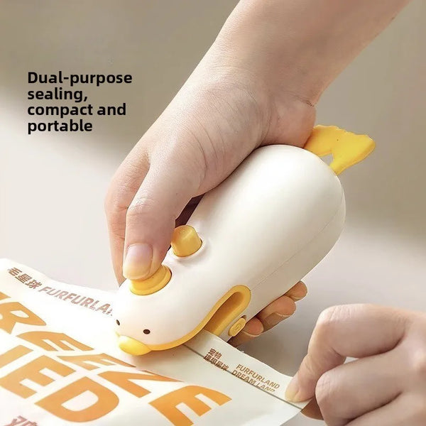 Mini Portable Vacuum Sealer for Home Use, Compact Food Sealing Machine, Plastic Bag Sealer for Snacks