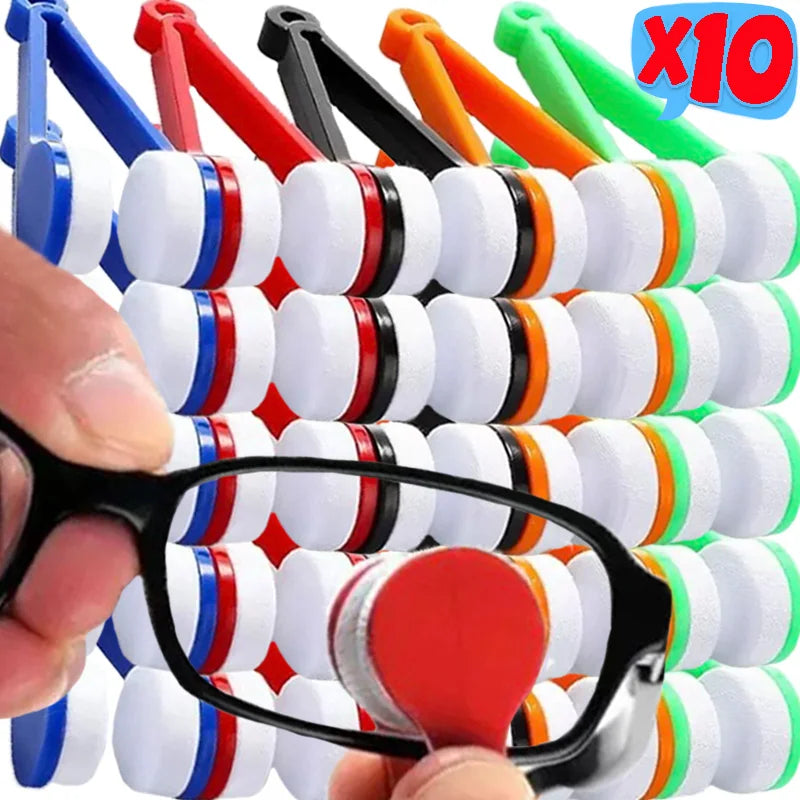 Sunglasses Wiping Brush Portable Glasses Cleaning Rubs Eyeglass Multifunctional Brush Microfiber Cleaner Brushes Tools
