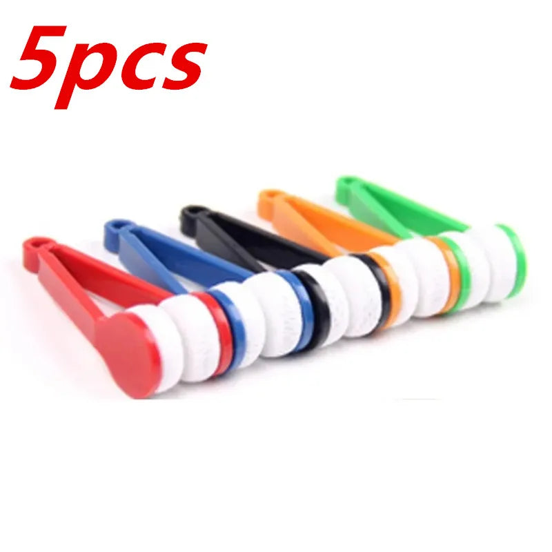 Two-side Glasses Brush Portable Multifunctional Microfiber Spectacles Cleaner Wiping Tools for Sunglasses Eyewear Screen Rub