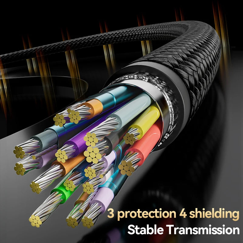 USB C To 8K HDMI 2.1 Cable 8k@60hz 4K@120hz Type-C HDMI Cables HDMI-Compatible high speed Adapter For Samsung iphone15 Laptop TV