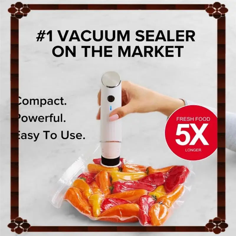 24-Hour Delivery Portable Vacuum Sealer Machine-Compact Food Sealer 1SET, Powerful Handheld Vacuum Sealer For Food Seal Meal Sav