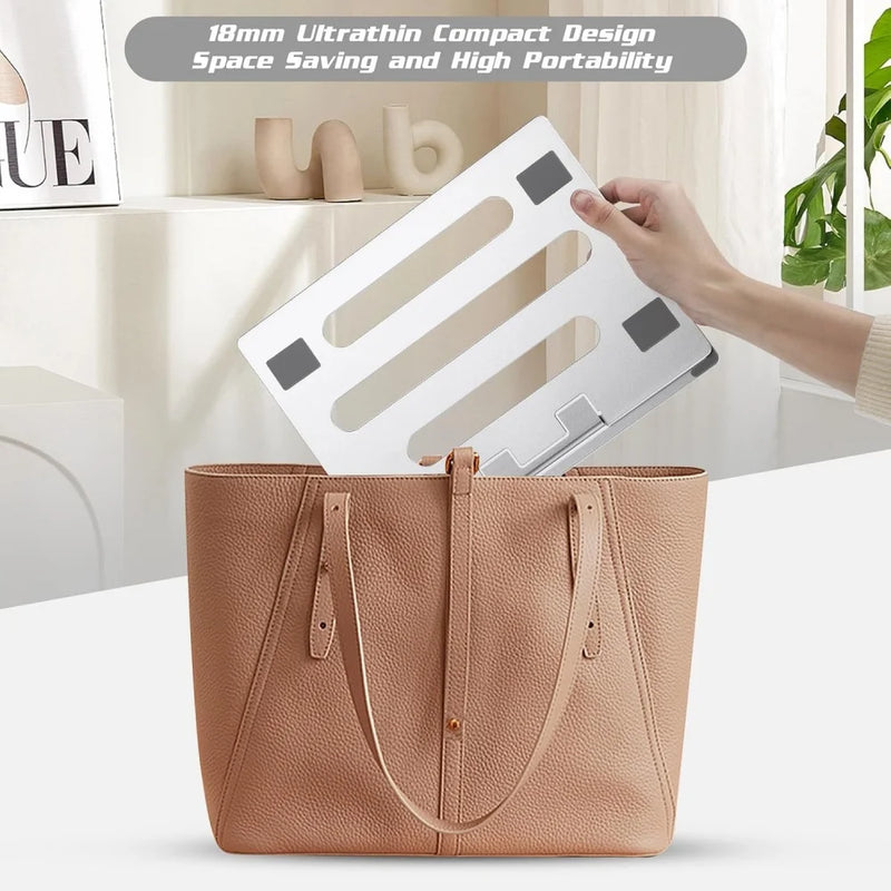 Laptop Stand for Desk, Height Adjustable Laptop Riser Aluminum Portable Laptop Holder, Holds All Notebook up to 17.3 Inches