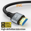 8K HDMI Cable High Speed Hdmi Cables Braided Nylon & Gold Connectors HDMI2.1 4K @ 120Hz 8K@60Hz for Laptop PS5 Xbox HDTV