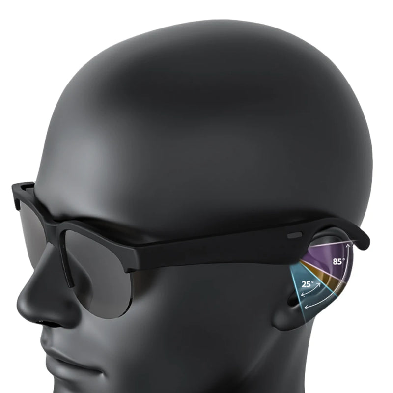 AI Intelligent Translation Glasses Bluetooth-Compatible 5.4 Smart Glasses Wireless Sunglasses Wireless Headset for Men and Women