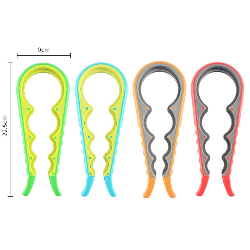 4-in-1 Jar Opener - Multifunctional Bottle & Can Opener with Jar Gripper, Durable Kitchen Tool for Home & Camping, Easy to Clean