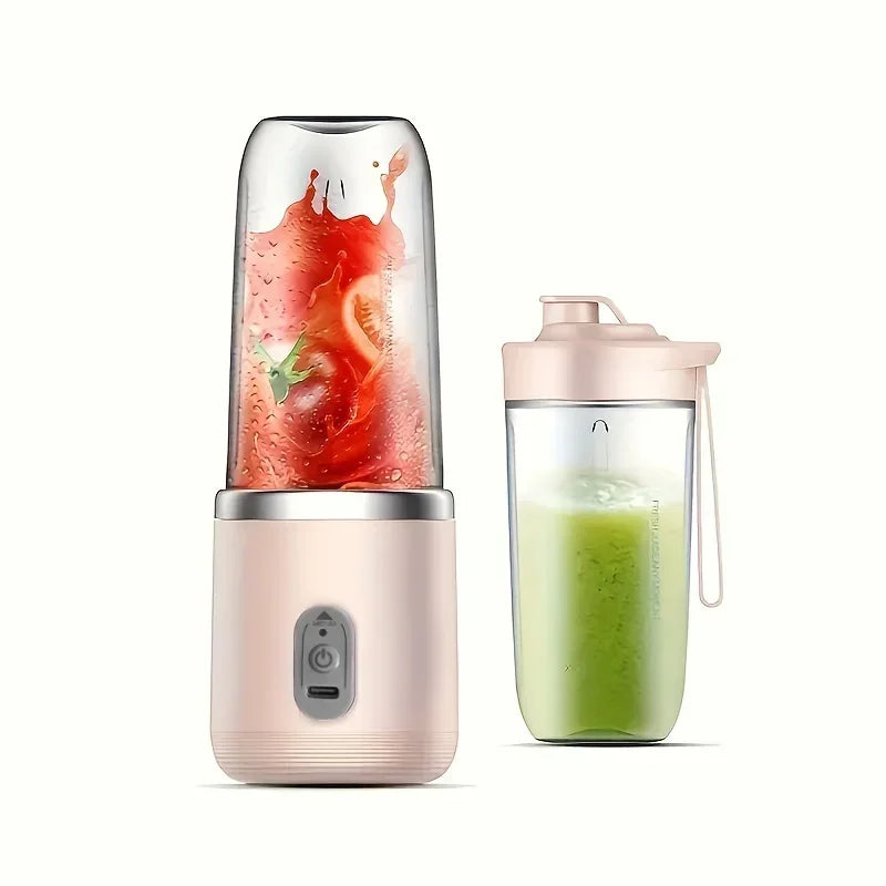 [Portable Blender] 2-in-1 Portable Blender and Juicer | with 6 Blades,USB Charging, Dual Cups