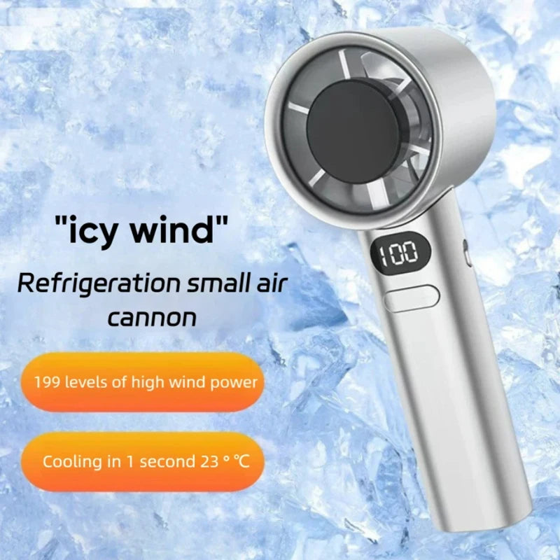 Cooling Portable Fan 2025 New M11 Mini USB Rechargeable Handheld Fan Stepless Speed Powerful Cooling for Portable Wearable Fans