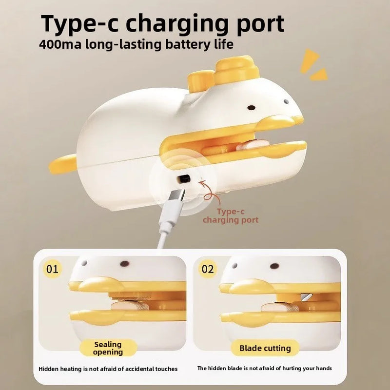 Mini Portable Vacuum Sealer for Home Use, Compact Food Sealing Machine, Plastic Bag Sealer for Snacks