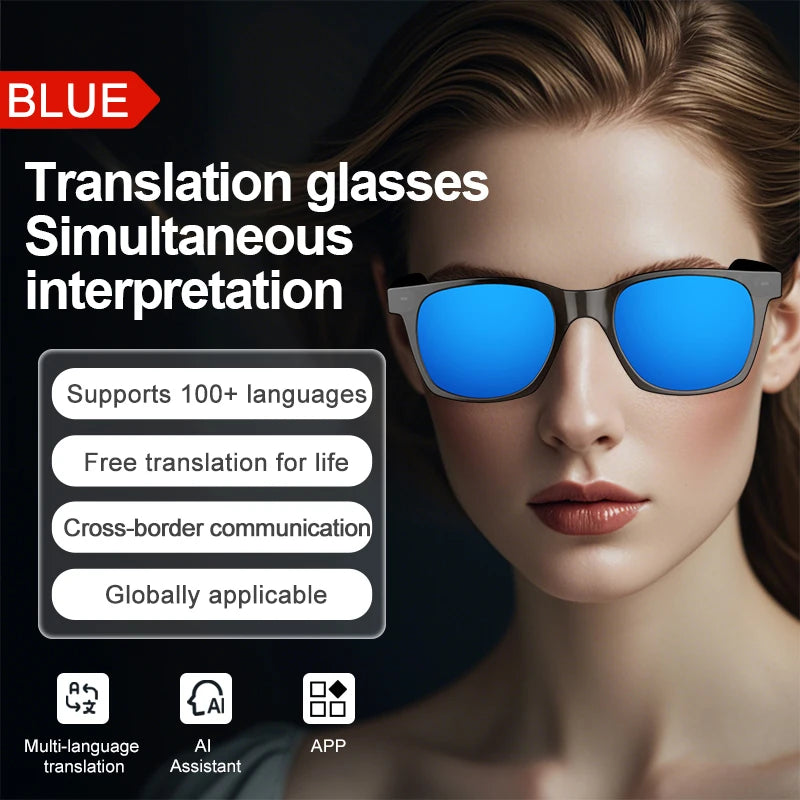 OnePlus AI Glasses Smart Glasses Chat GPT AI Real-time Translation Music Play Bluetooth Glasses Anti-Blue Light Lens Daily Use