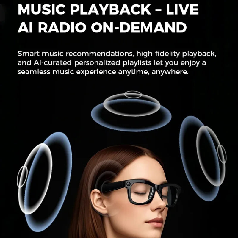 AI Smart Glasses HD 1080P Camera Polarized Sunglasses Mini Video Recorder Security Sports DVR Surveillance Camcorder 2025